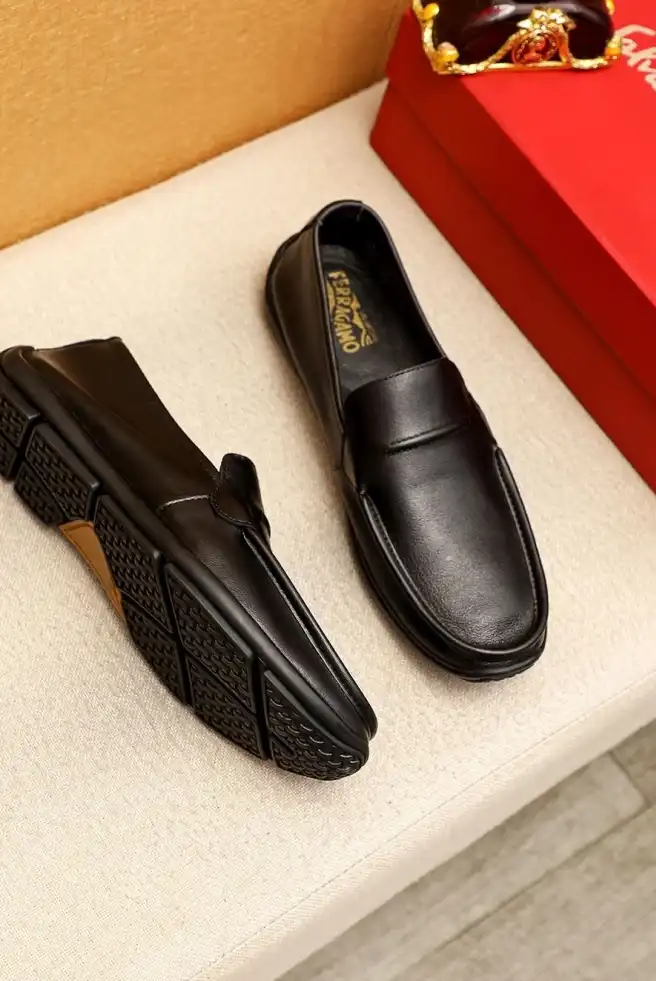 hype Ferragamo Leather Shoes