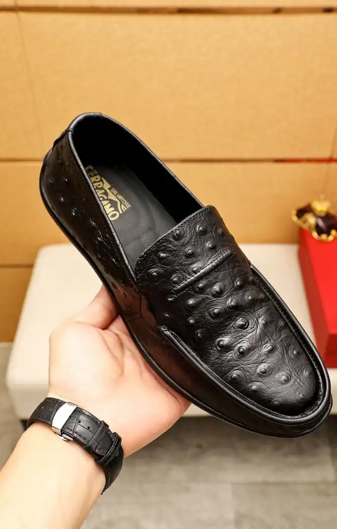 hype Ferragamo Leather Shoes