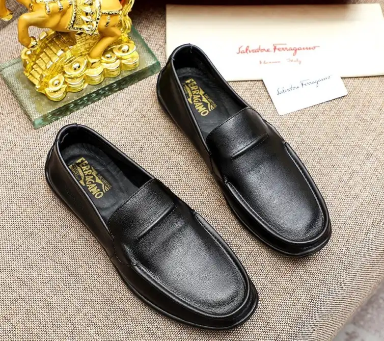 hype Ferragamo Leather Shoes