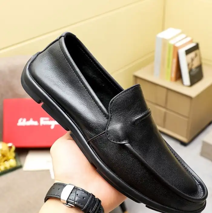 hype Ferragamo Leather Shoes