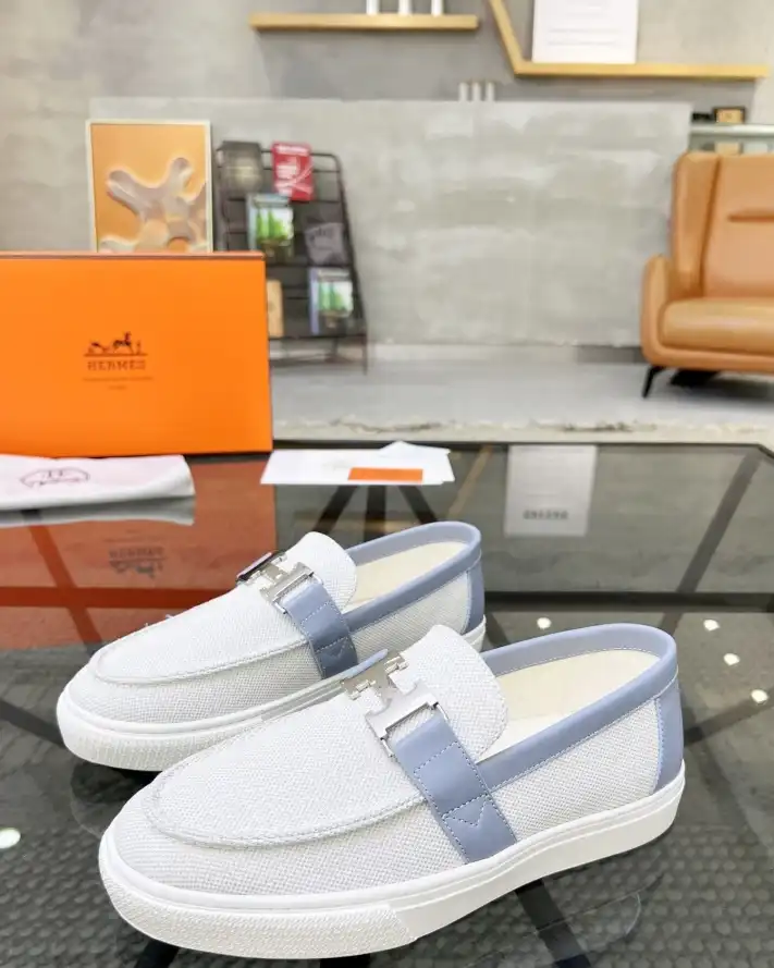 hype Hermes Leather Shoes