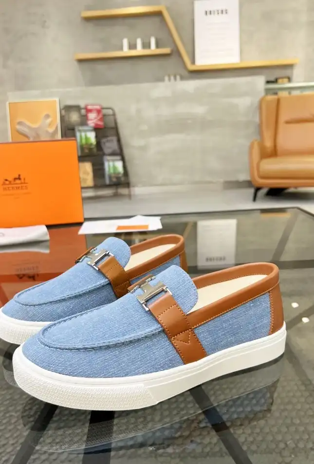 hype Hermes Leather Shoes