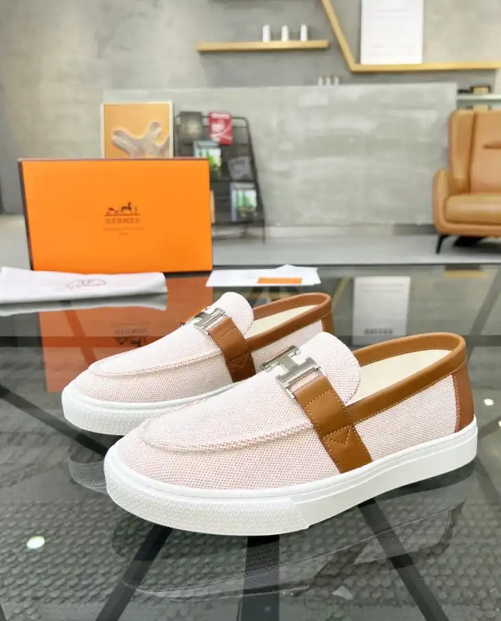 hype Hermes Leather Shoes