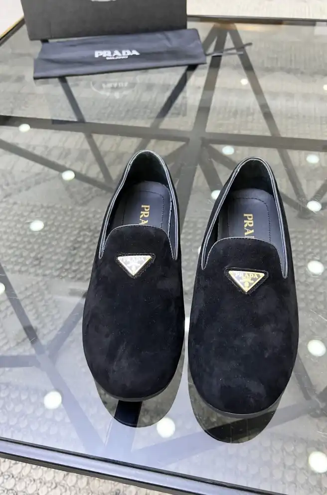 hype Prada Leather Shoes