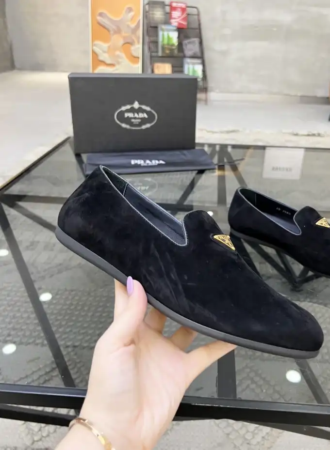 hype Prada Leather Shoes