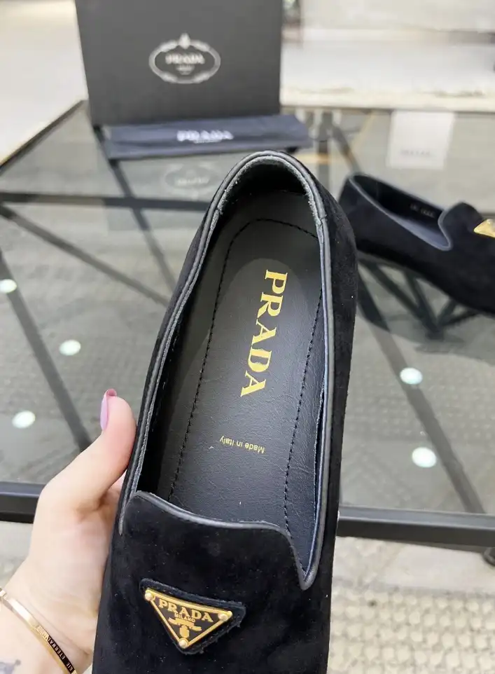 hype Prada Leather Shoes