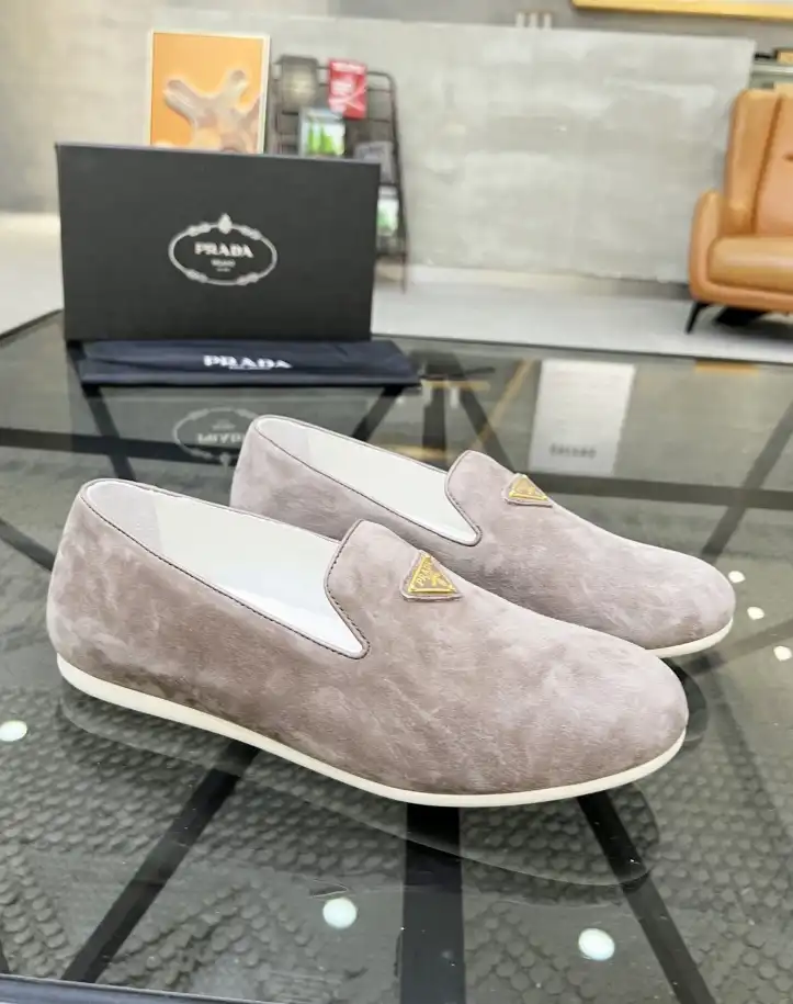 hype Prada Leather Shoes