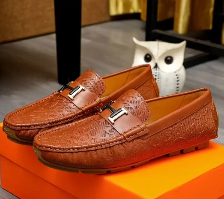 hype Hermes Leather Shoes