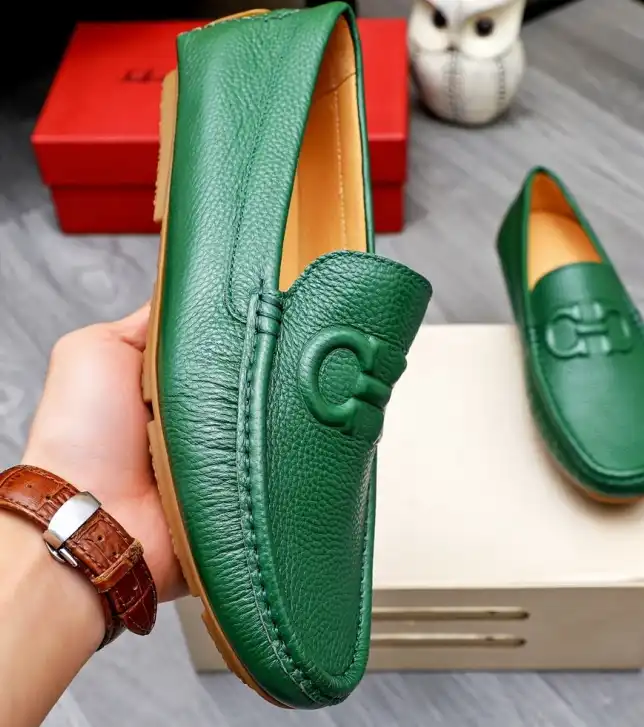 hype Ferragamo Leather Shoes