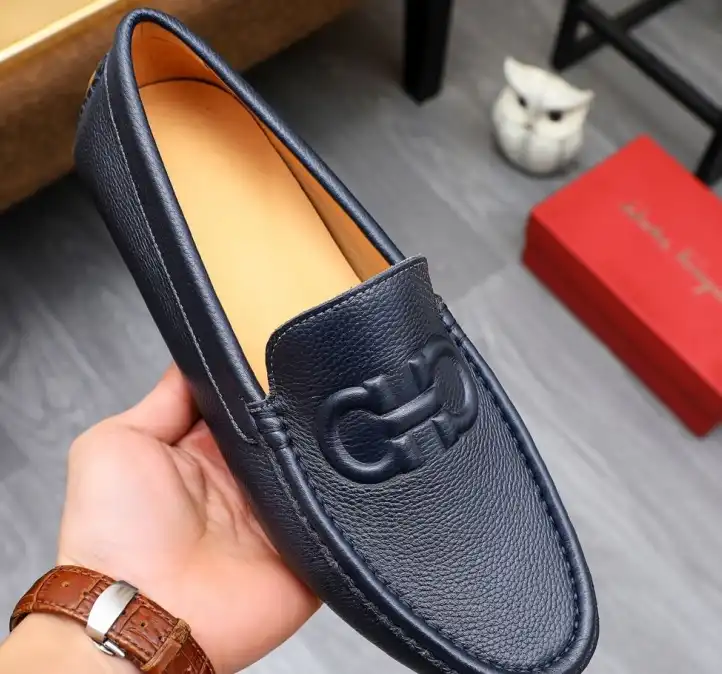 hype Ferragamo Leather Shoes