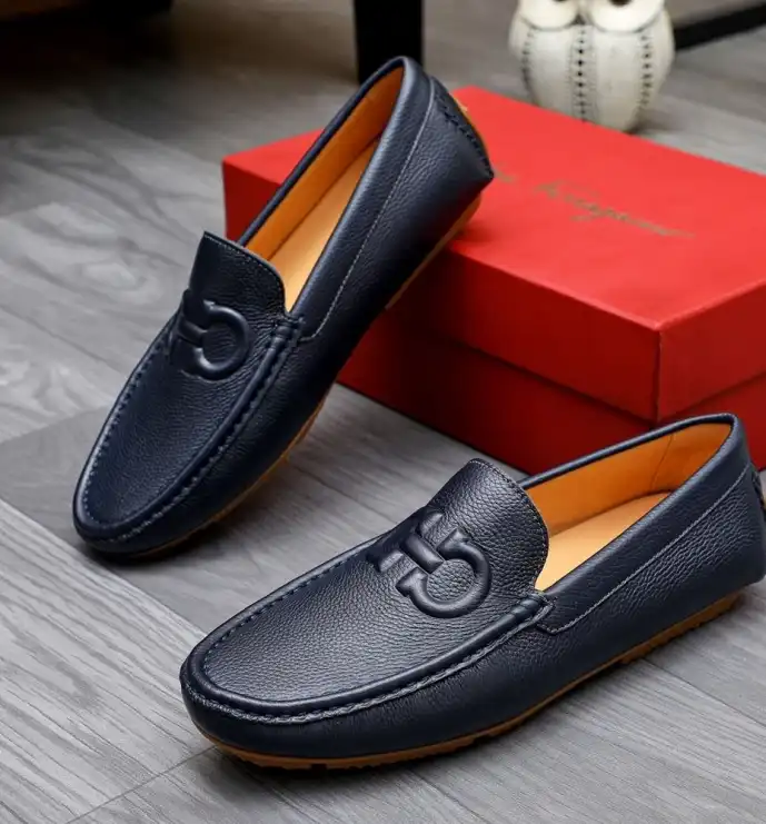 hype Ferragamo Leather Shoes