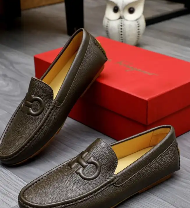 hype Ferragamo Leather Shoes