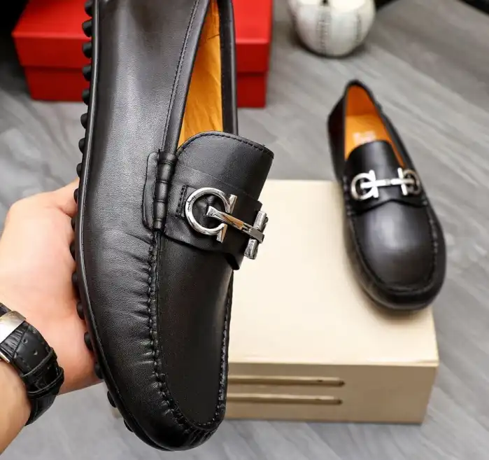 hype Ferragamo Leather Shoes