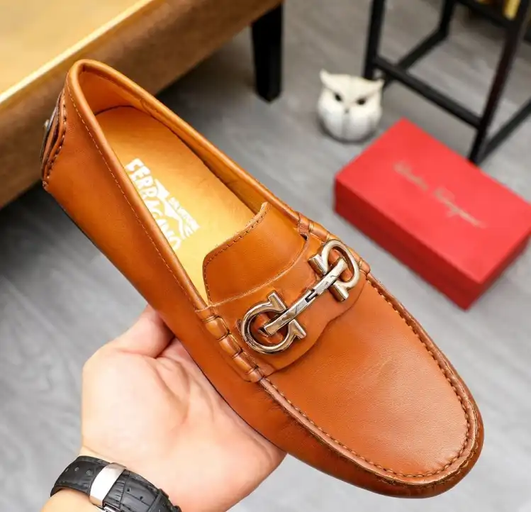 hype Ferragamo Leather Shoes