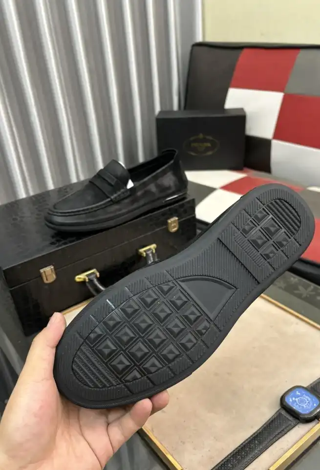 hype Prada Leather Shoes