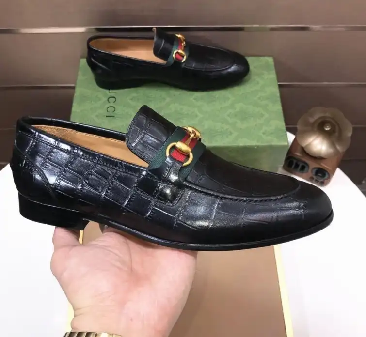 hype Gucci Leather Shoes