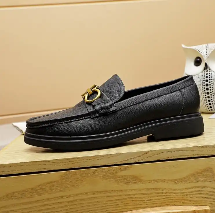 hype Ferragamo Leather Shoes