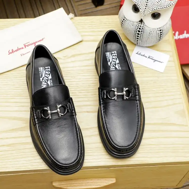 hype Ferragamo Leather Shoes