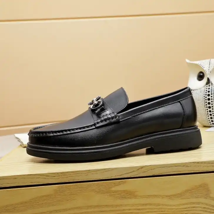 hype Ferragamo Leather Shoes