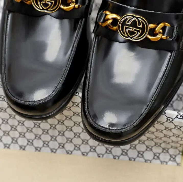 hype Gucci Leather Shoes