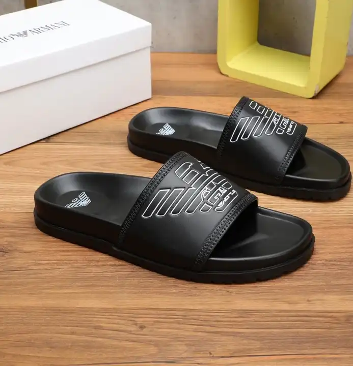 hype Armani slippers