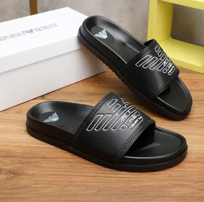 hype Armani slippers