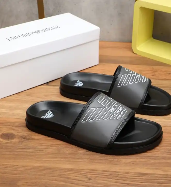 hype Armani slippers