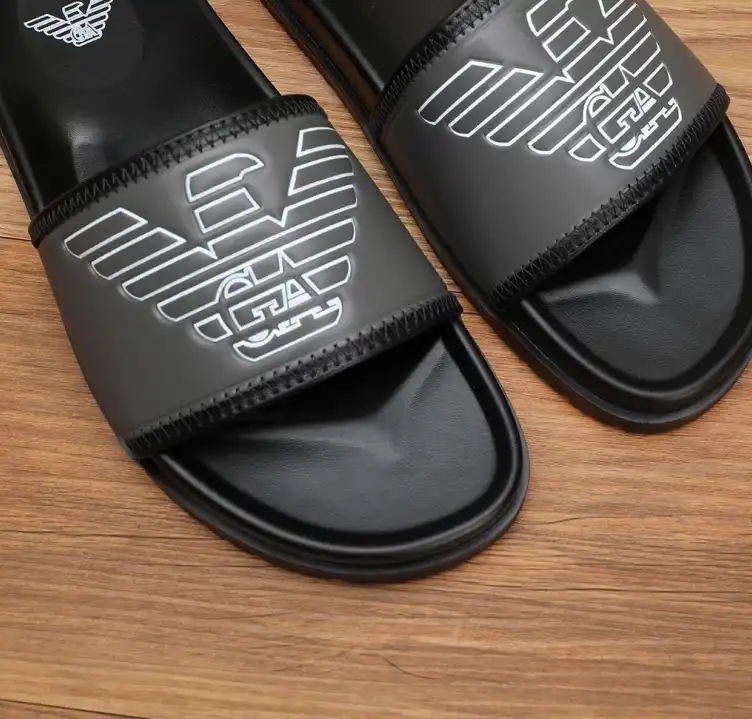 hype Armani slippers