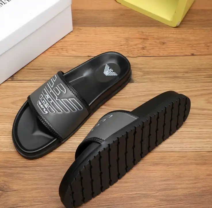 hype Armani slippers