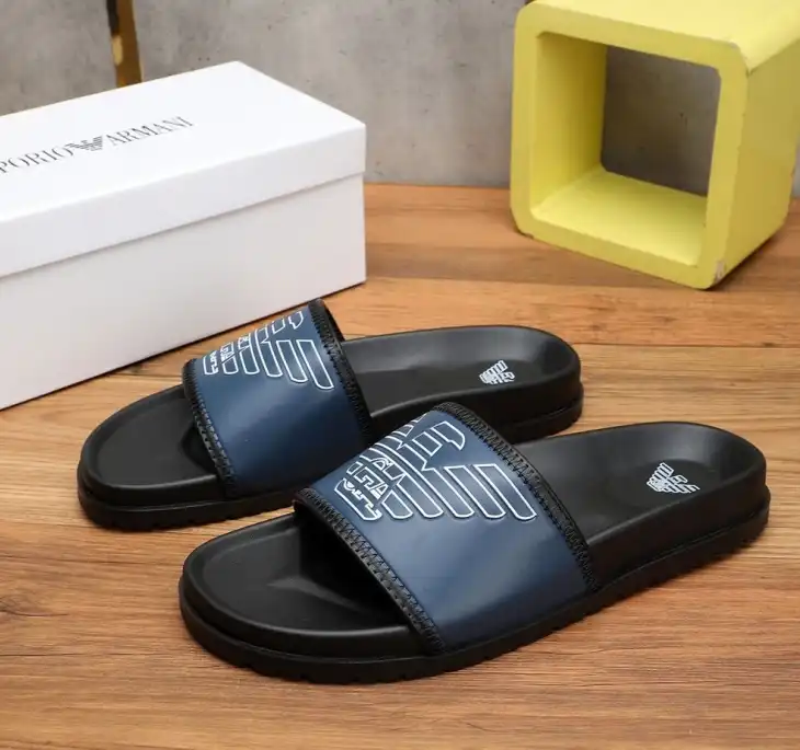 hype Armani slippers