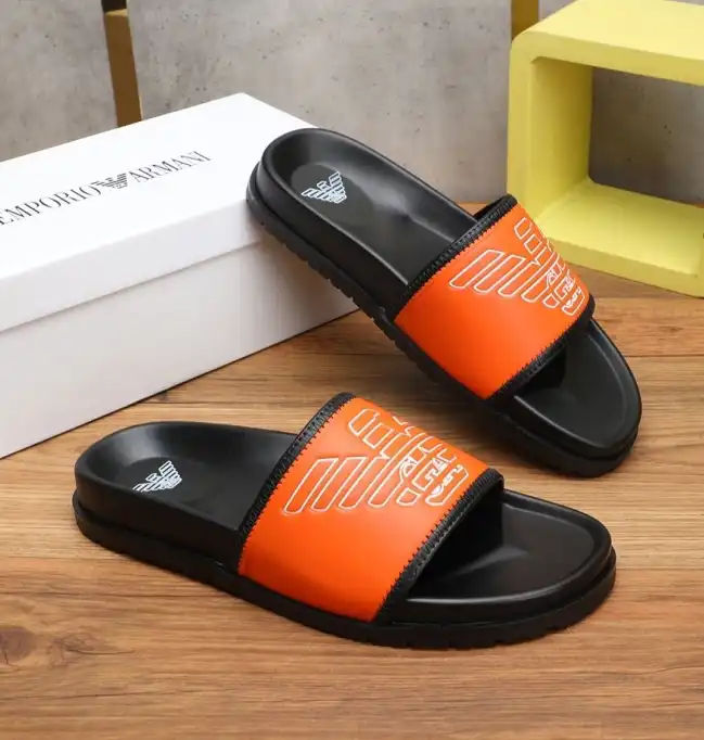 hype Armani slippers