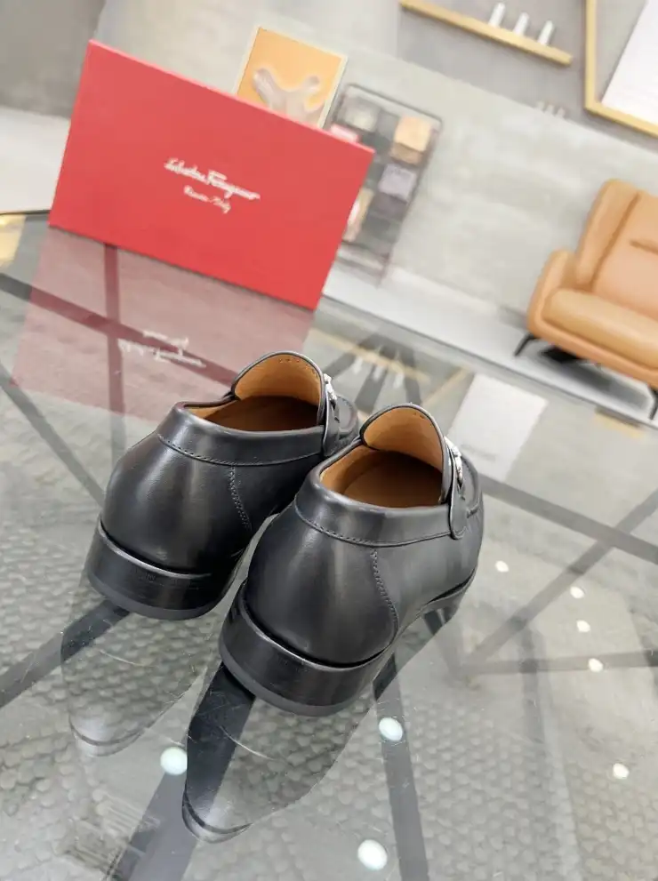 hype Ferragamo Leather Shoes