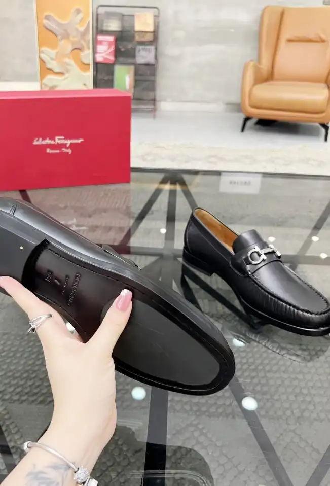 hype Ferragamo Leather Shoes