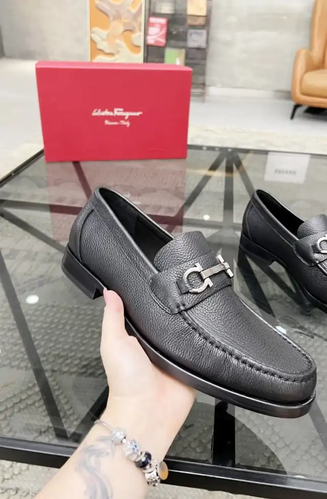 hype Ferragamo Leather Shoes