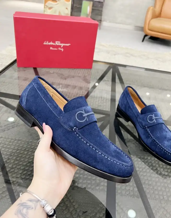 hype Ferragamo Leather Shoes