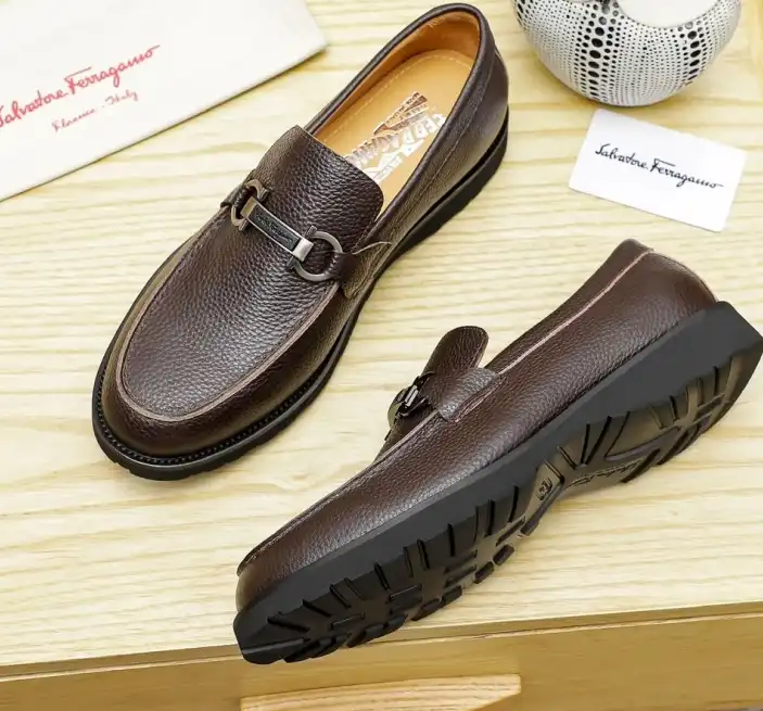 hype Ferragamo Leather Shoes