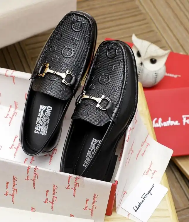 hype Ferragamo Leather Shoes