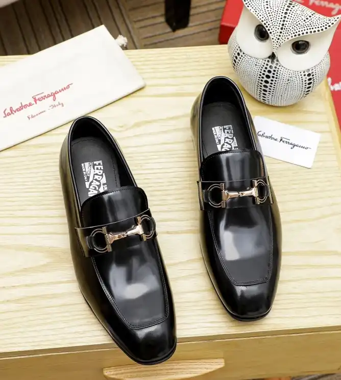 hype Ferragamo Leather Shoes