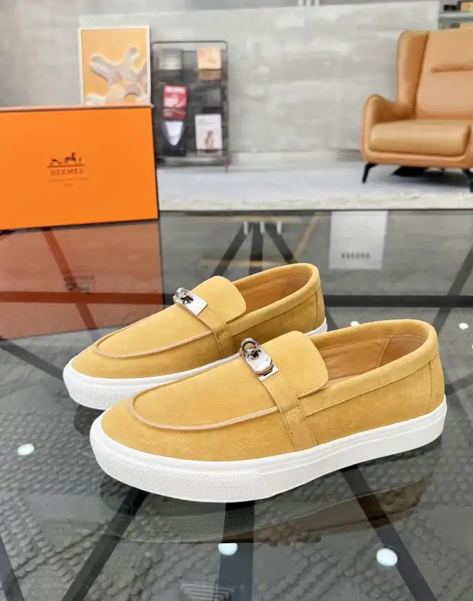 hype Hermes Leather Shoes