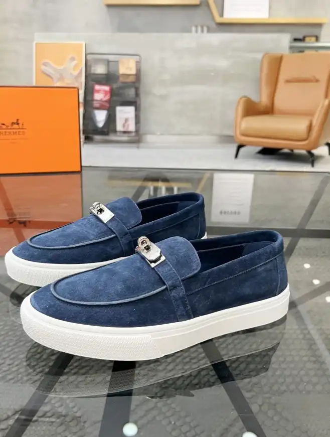 hype Hermes Leather Shoes