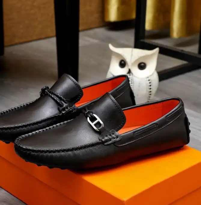 hype Hermes Leather Shoes