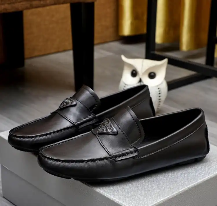 hype Prada Leather Shoes