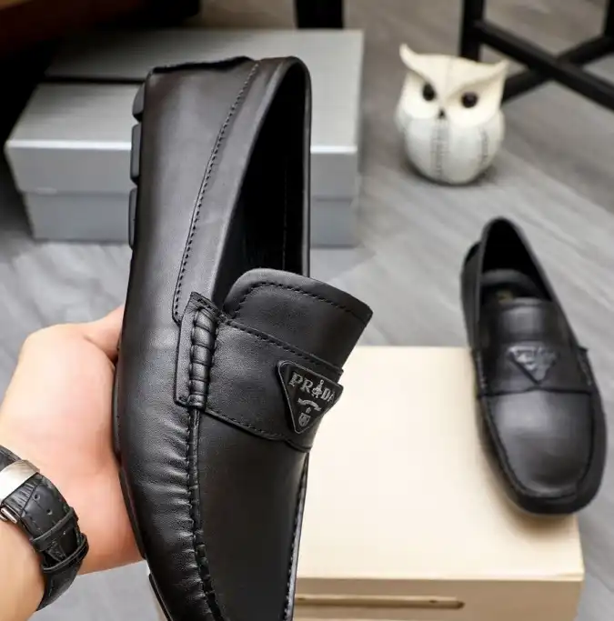 hype Prada Leather Shoes