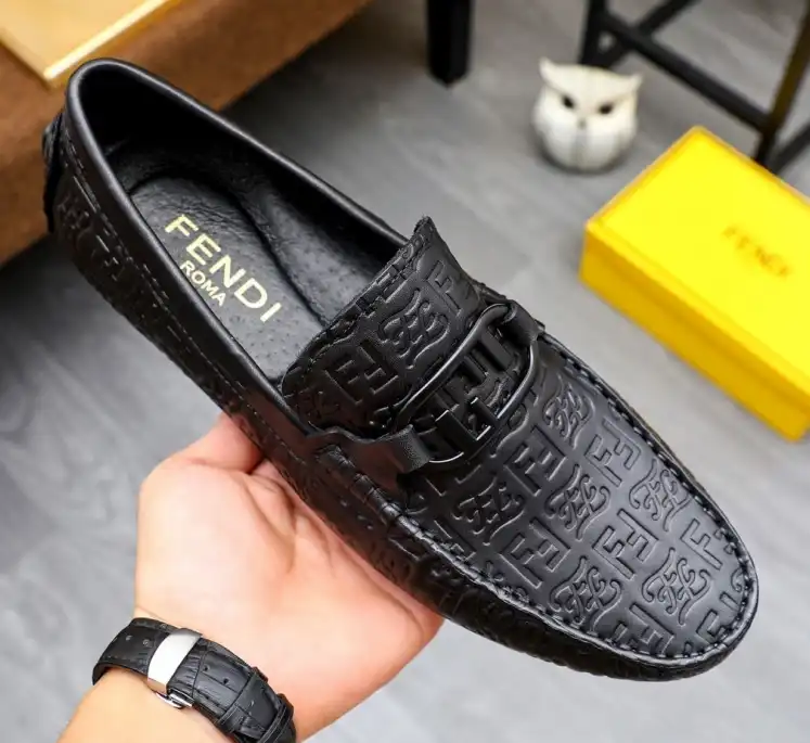 hype Fendi Leather Shoes