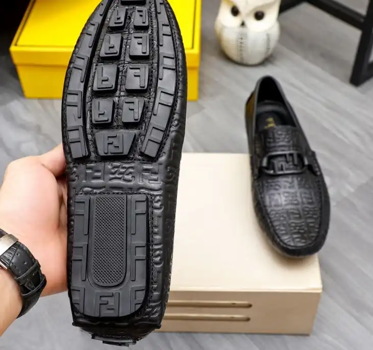 hype Fendi Leather Shoes