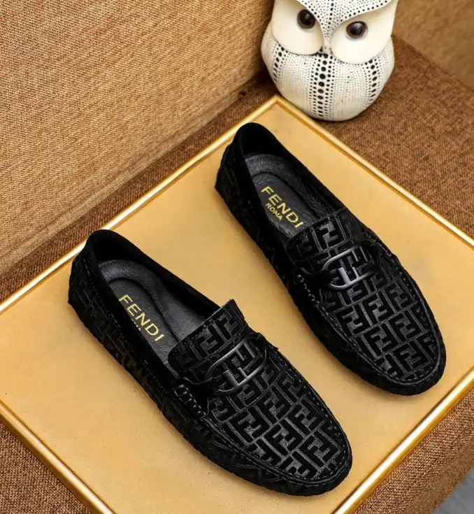 hype Fendi Leather Shoes