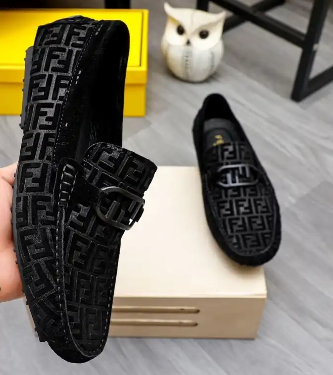 hype Fendi Leather Shoes