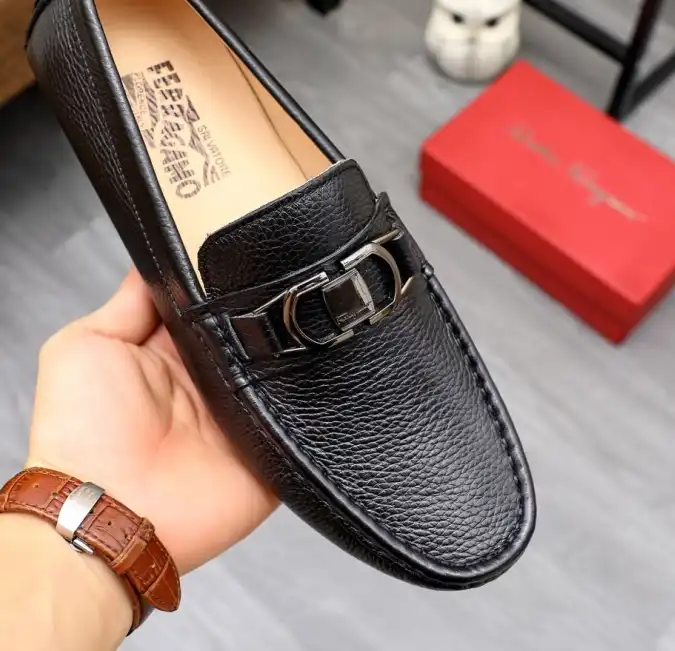 hype Ferragamo Leather Shoes