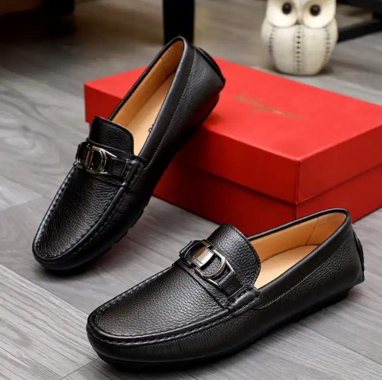 hype Ferragamo Leather Shoes