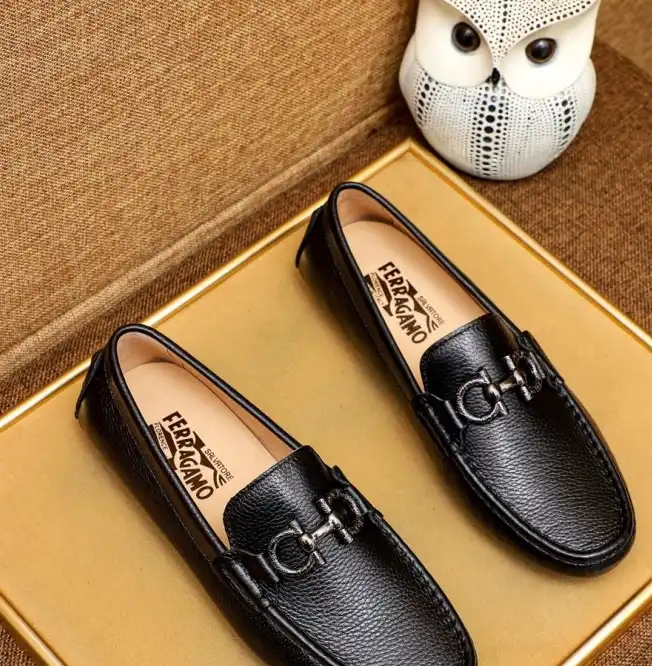 hype Ferragamo Leather Shoes